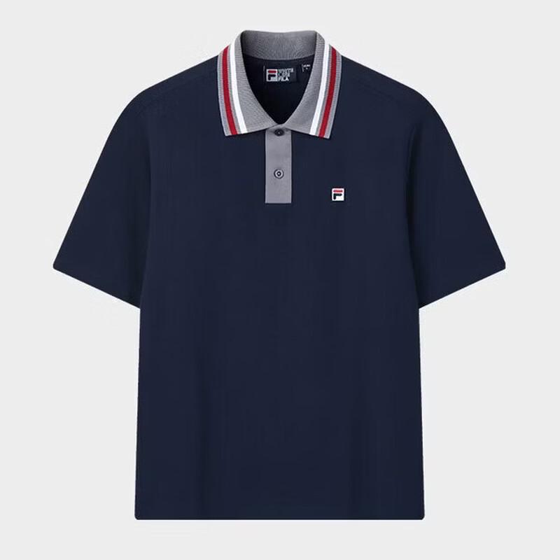 FILA Men s Knitted Short-Sleeve Polo Shirt M