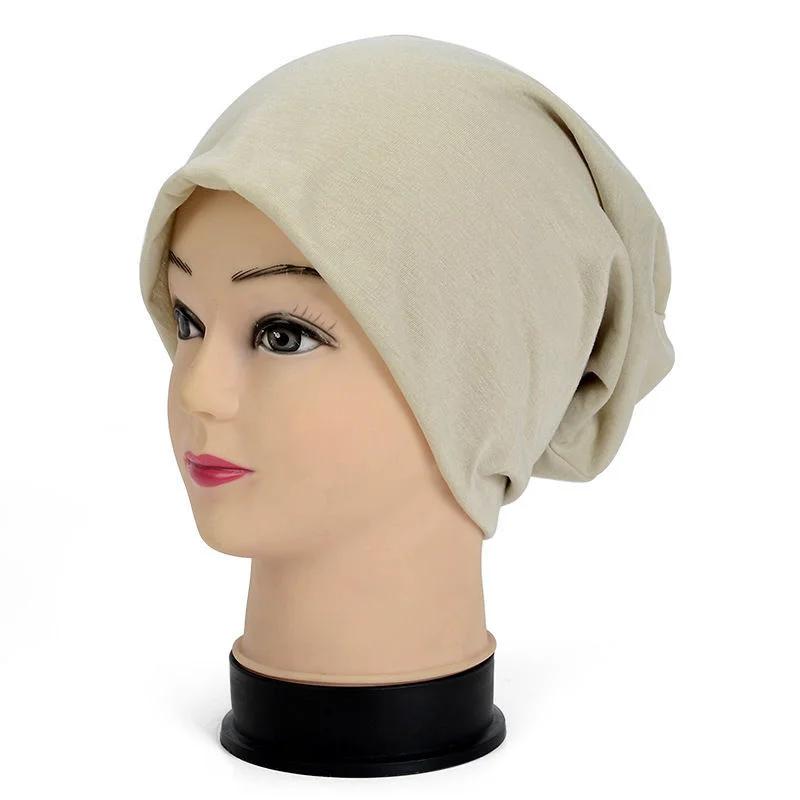 Women's Plain Beanie Hat Spring Cotton Slouchy Beanie for Women Man Knitted Bone Hat Ladies Skullies Cap Outdoor Chemo Cap
