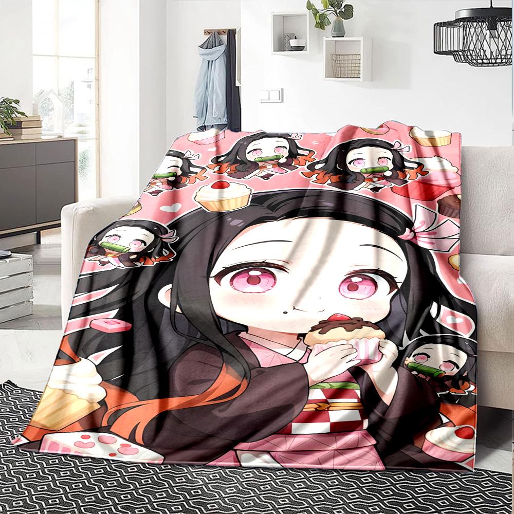 1pc Nezouko Blanket, Gift, for Men and Women, Soft Blanket, Good for Sofa Bed Couch Travel, Lightweight Flannel Blanket
