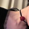 Collana a Fiore di Rosa Grande Temperamento Collare Largo Choker per Donna Lady Catena da Collo alla Moda Gioielli per Matrimonio Capodanno Festa