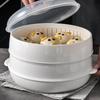 2026 Microwave Oven Special Steamer Steamed Bun Dumpling Container Steamed Rice Multi Layer Steamer Plastic Steamer