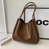 New Large Capacity Women Brand Handbag Vintage Solid Color PU Leather Women Tote Bag Luxury Designer Shoulder Bag for Women