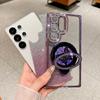 Glitter Diamond Butterfly Bracket Case for Samsung Galaxy S26 S2 Ultra S23 S22 Plus S24 FE A A6 A16 A4 Gradient Stand Cover