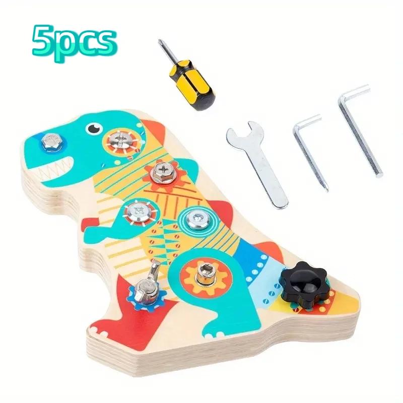 

Kids Hands-on Enlightenment Education Toy - Montessori Daily Life Teaching Aids Busy Board with Screwdriver Disassembly Tools