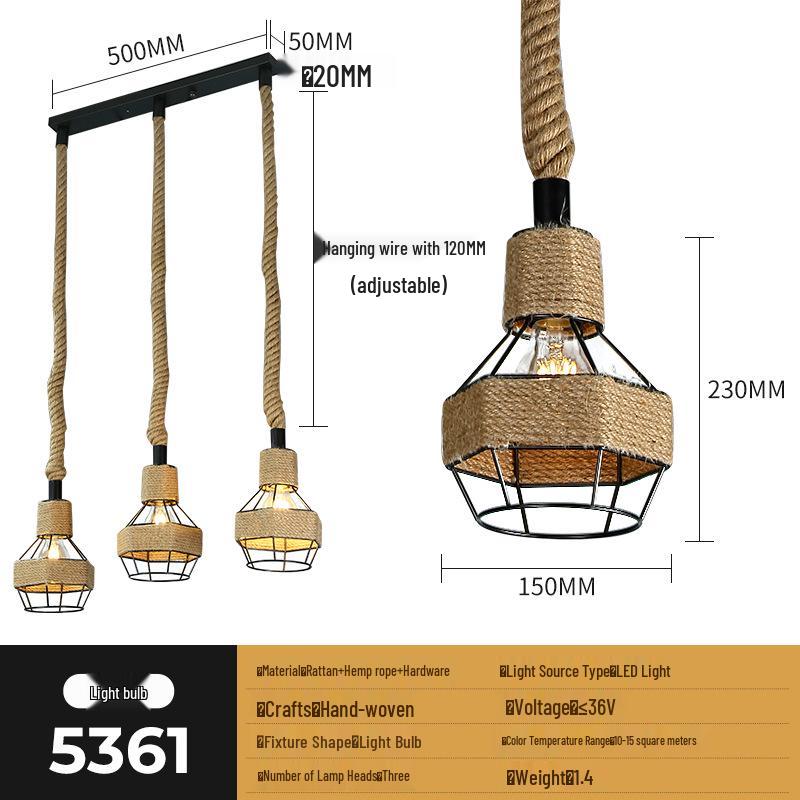 Zen Rattan Bamboo Woven Chandelier for Bedroom, Living Room, Bar, and Restaurant