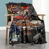 Harley-davidson Motorcycles Personalized Text Blanket Multi-purpose Personalized Blanket Warmthful Decor Suitable for Bed Picnics Home Decor Sofa