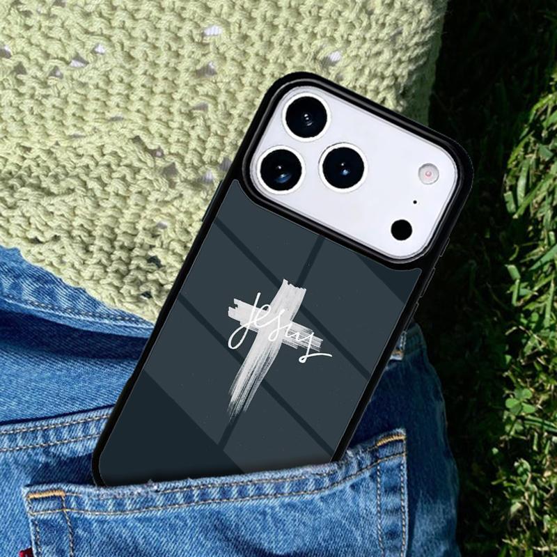 Cross on Bible Christian Catholic Phone Case Cover for IPhone 11 12 13 14 15 16e 17 Pro Max Coque for IPhone 17 Air