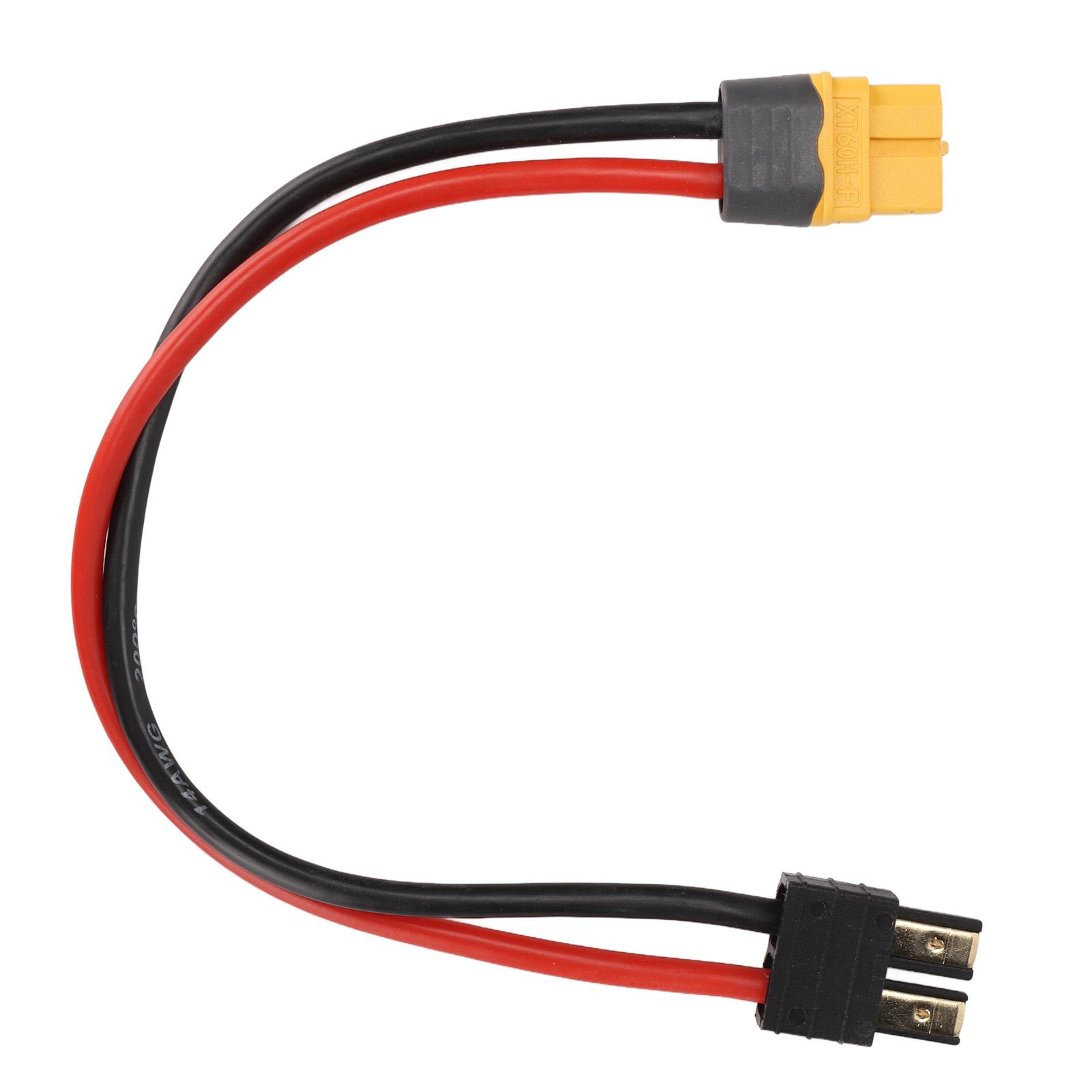 

XT60H F to Male Adapter Cable 14AWG XT60H F Plug Adapter Cable for RC Car Boat Drone
