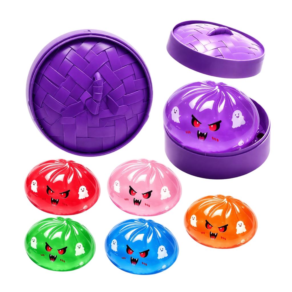Random Design Halloween Pumpkin Toy - 1 Pack Stress Toy for Party Favors and Decor