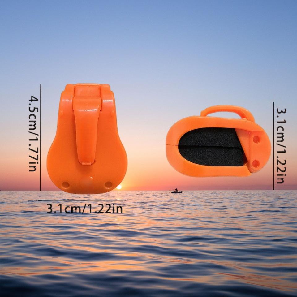 2/4pcs Quick-Attach Fishing Rod Clip - Tool-Free 1-Hand Holder for 2-Piece Freshwater Rods, Secure Grip Tackle Organizer