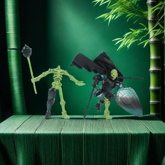 Yousheng Medieval Knight Action Figure Kit with Accessories Movable Joints Skeleton Knight Model Toy DIY Assembly Posable Knight Figurine Decoration