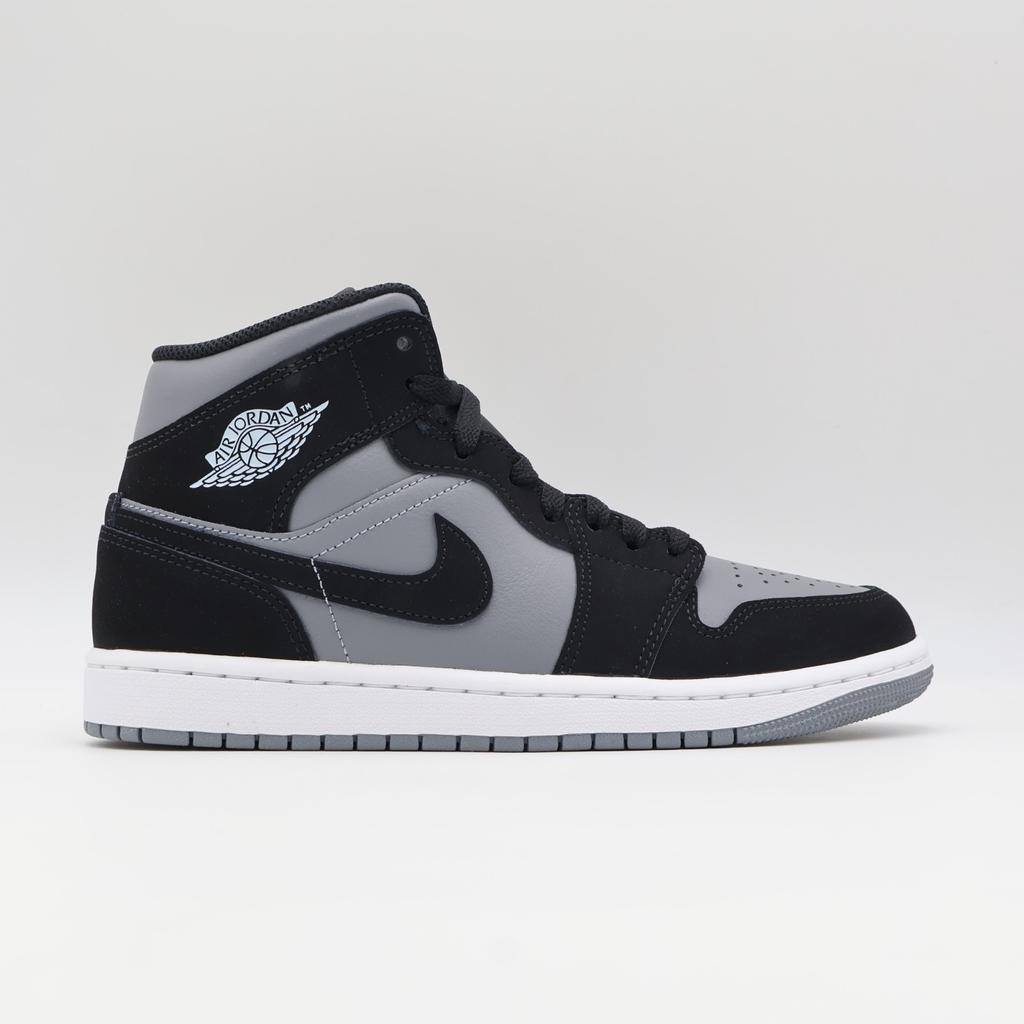 IU7672-001 Nike Air Jordan 1 Mid Black Cool Grey (Men's)