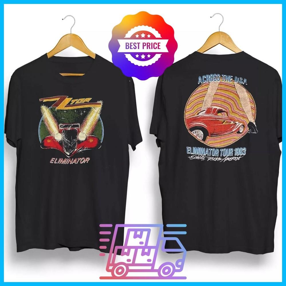 1983 ZZ Top Eliminator Tour T-Shirt Unisex Two-Sides Unisex T-Shirt XL