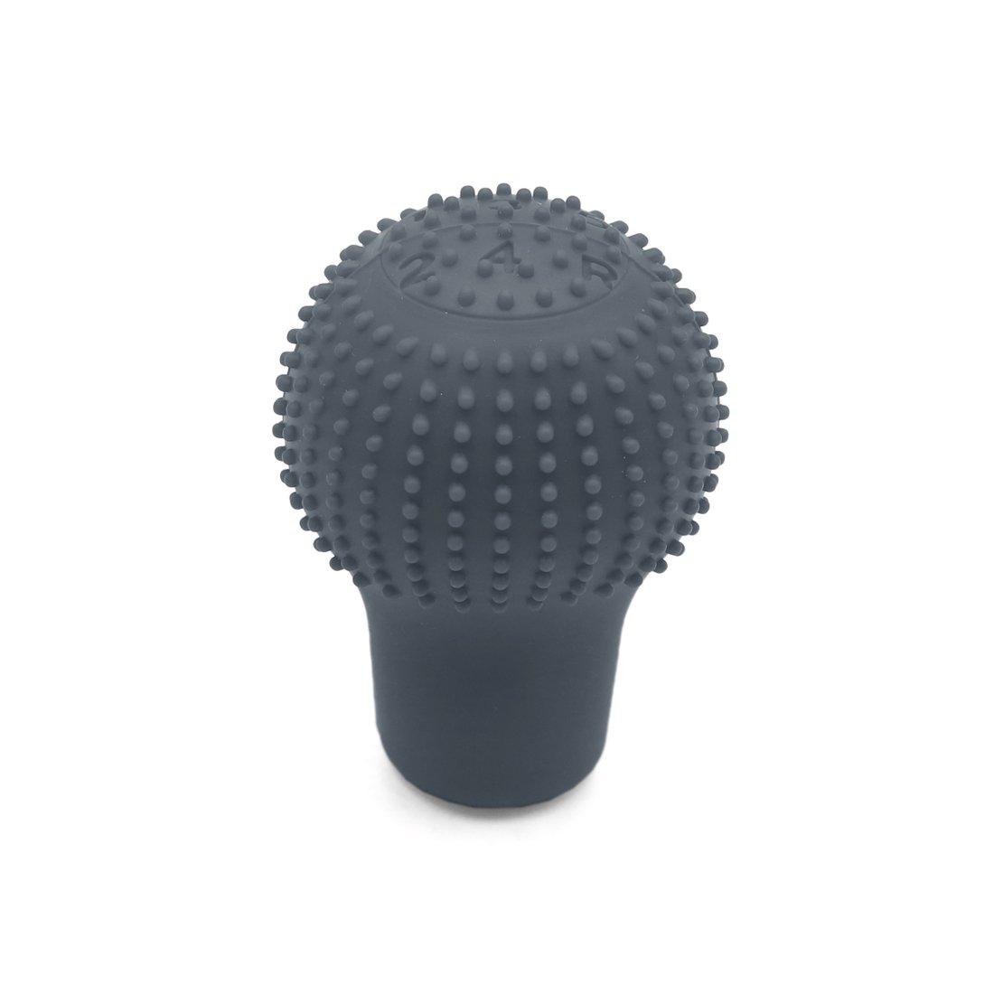 

uxcell Car Anti-Slip Gear Shift Knob Cover Protector Silicone 5 Speeds Circular Gray