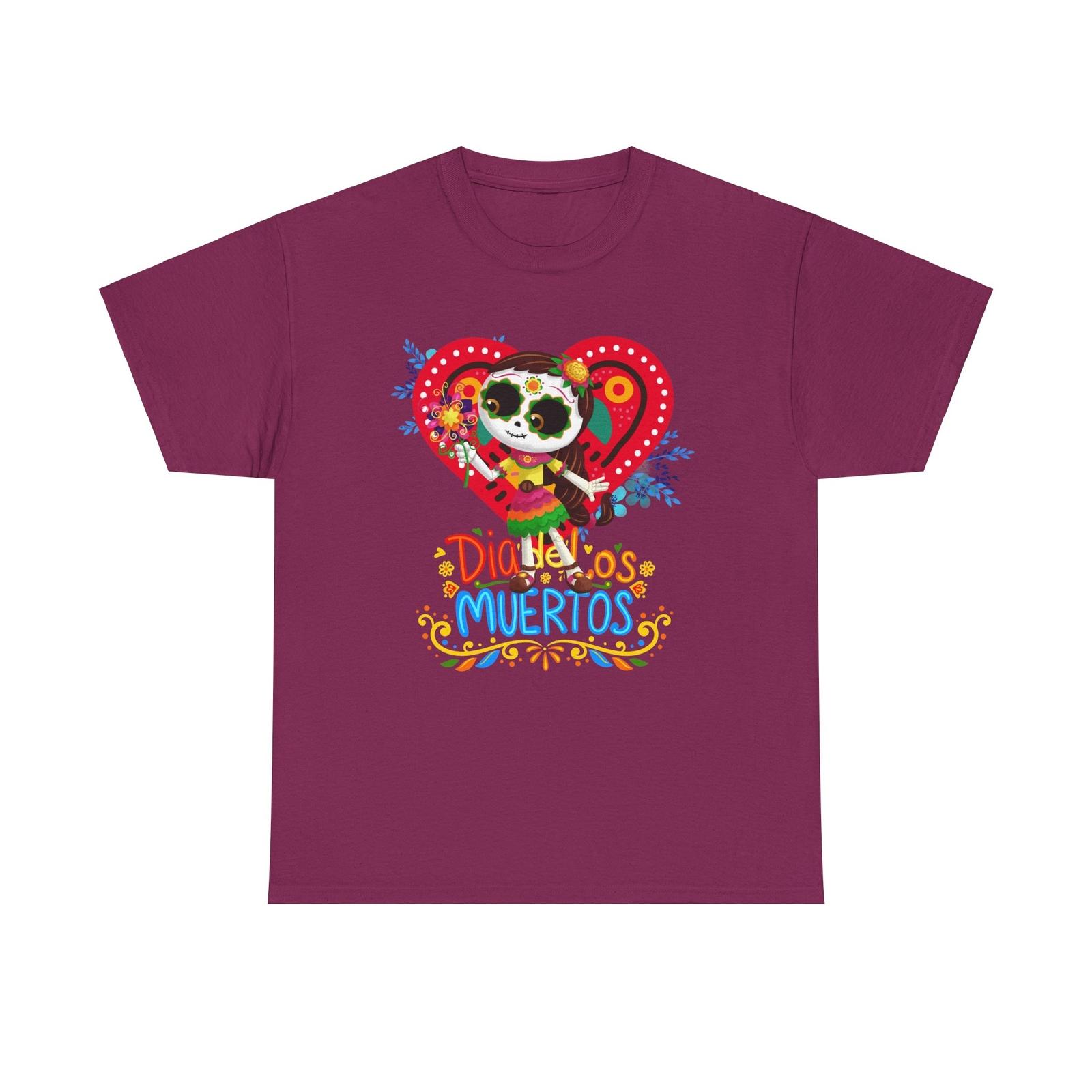 Dia de los muertos T-Shirt, Day of the Dead Tee, Cotton Shirt, Mexican holiday S