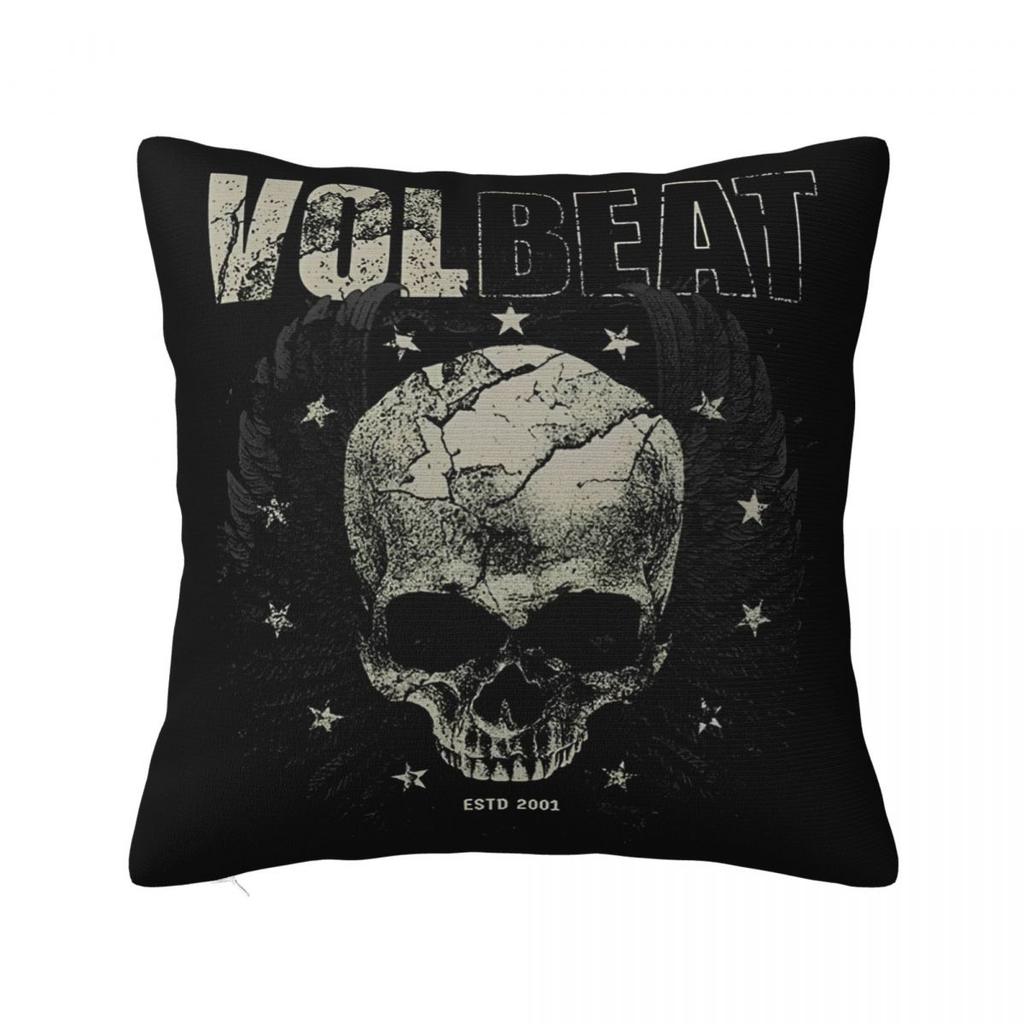 Volbeats Greatest Of All Tours Square Pillow Covers Bed Car Guitar Cushion Cover Cute Decorative Pillow Cover 40*40