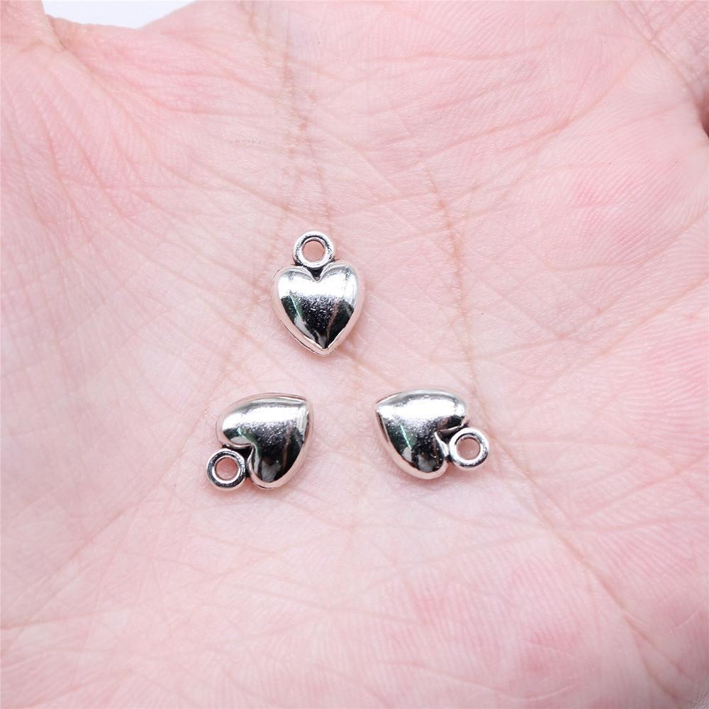 Charms Peach Heart Love Pendants Wedding Jewelry Findings QC094