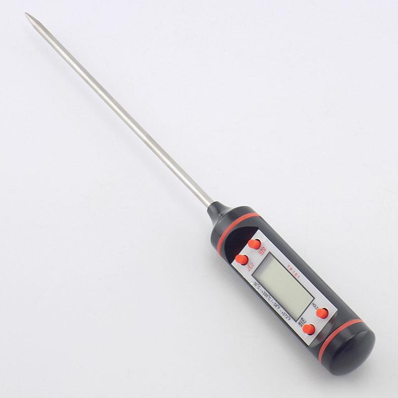 Digital LCD Meat Thermometer Cooking Food Home Indoor Kitchen BBQ Probe Water Milk Oil Liquid Oven Test Thermometer Digital