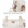 Embroidery Baby Diaper Organizer Korean Style Quilted Embroidered Shoulder Bag Mummy Bag  Outdoor