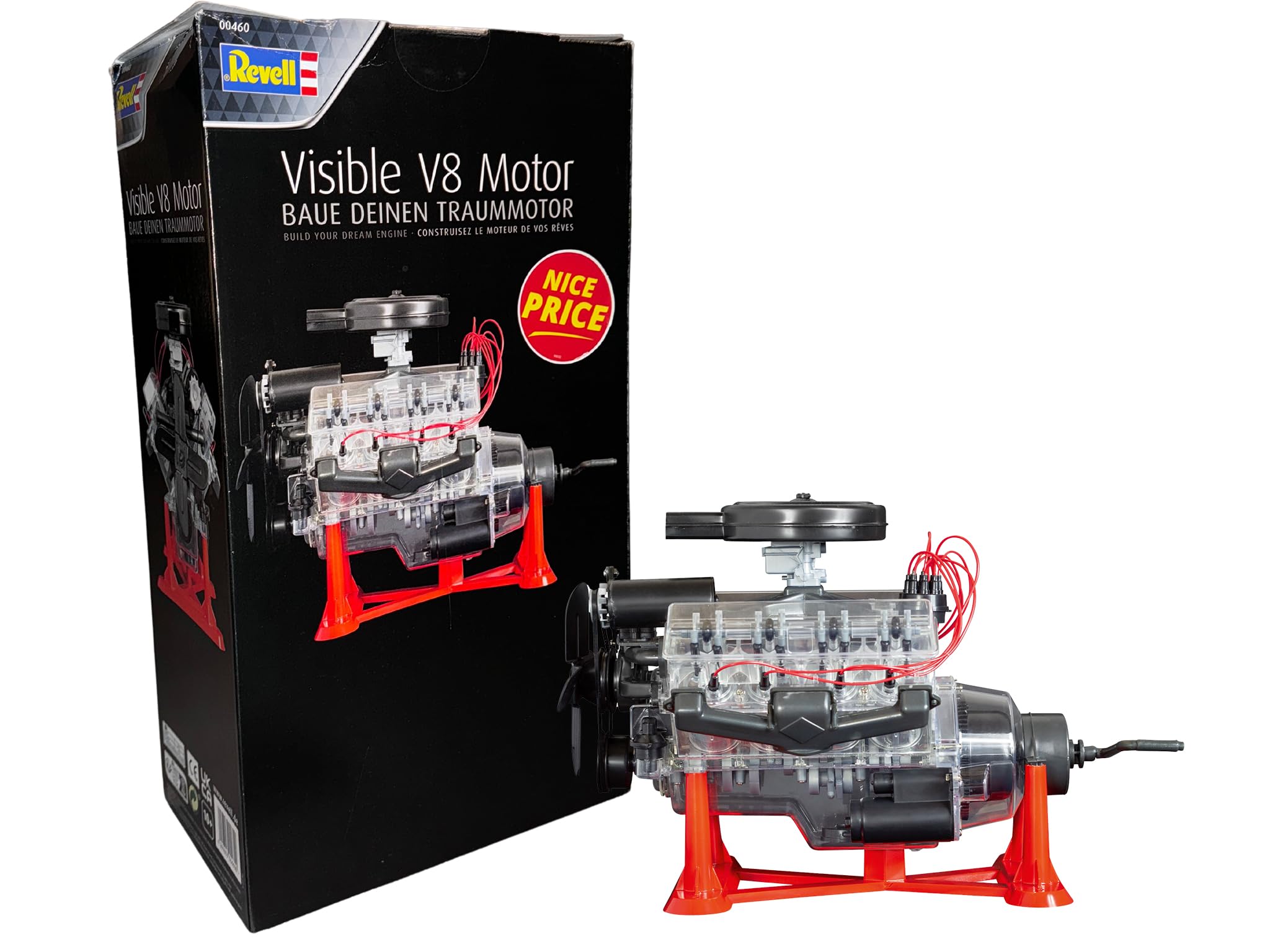

German Level Engine Plastic Model 00460 Molding Color 1/4 V-8 (Level Technique)