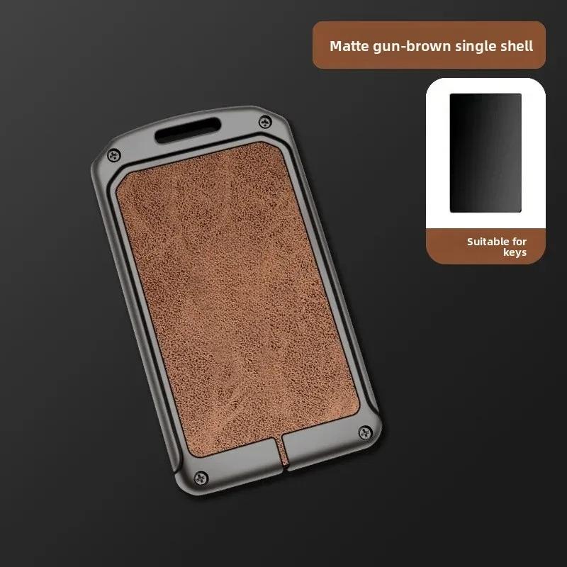 Zinc Alloy Leather Car NFC Card Remote Key Cover Case Protector Holder Shell Auto Kychain Accessories For Leapmotor C10 C11 C16