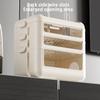 Home WiFi Router Storage Box Multi Functional Storage Rack Plug In Board Charging Cable Sorting Box Large Capacity Storage Box
