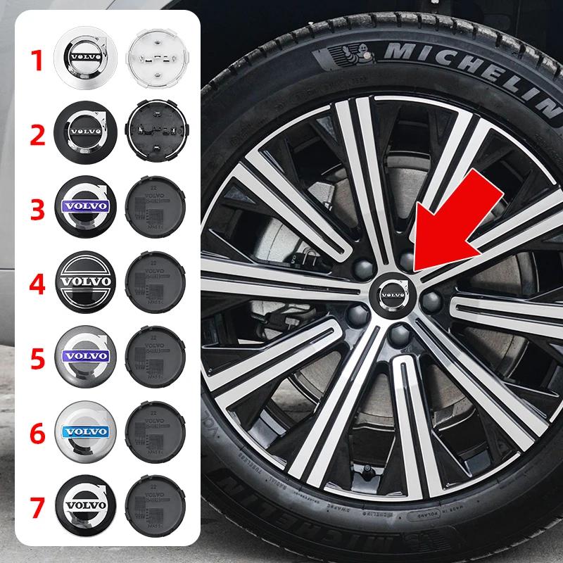 4ks/sada 64mm Znak VOLVO Krytka středu kola auta Pro Volvo XC60 V70 S60 XC90 S80 V40 XC70 V50 Dekorace krytu středového krytu disku