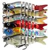 6-Pack Bionic Multi-Jointed Swimbaits Hard Lure Freshwater Saltwater Fishing Bass Pike