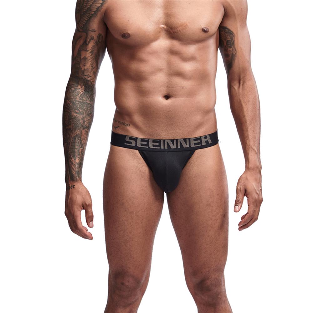 Sexy Bikini Men Underwear Men Thongs Briefs Gay Penis Pouch Double Thong Underwear Male Jockstrap