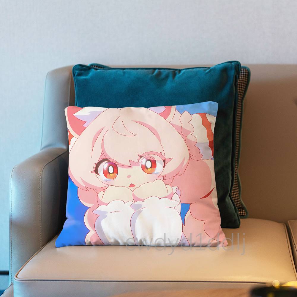 Zhao ZZenless Zone Zero ZZZ Pillow Case Short Plush Sofa Decorative Gift Home Doublesided Printing Cushio