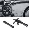 1Pair 170MM Mountain Road Bike Alloy Single Crankset Repair Parts (Black)