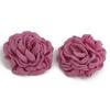 Exaggerated Big Rose Flower Earrings for Women Vintage Elegant Fabric Florals Ear Stud Earring Summer Holiday Beach Jewelry
