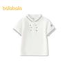 Balabala Boys' Color-Block Striped Polo T-Shirt