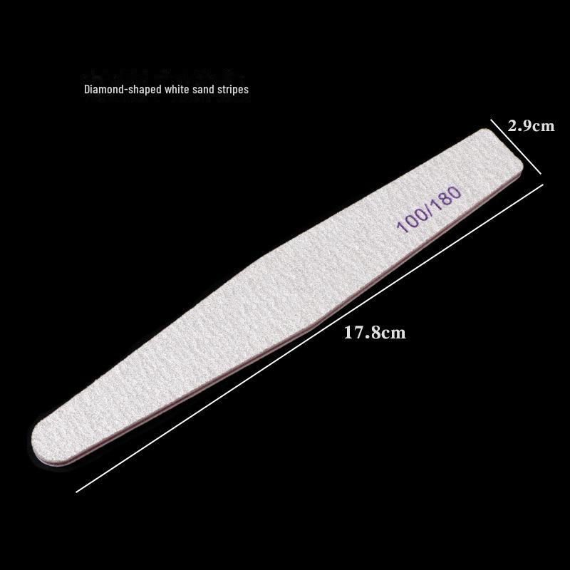 Premium White Sand Strips for Manicures, Nail Shaping, Polishing, and Removal. Perfect for Nail Files and Durable Tools.