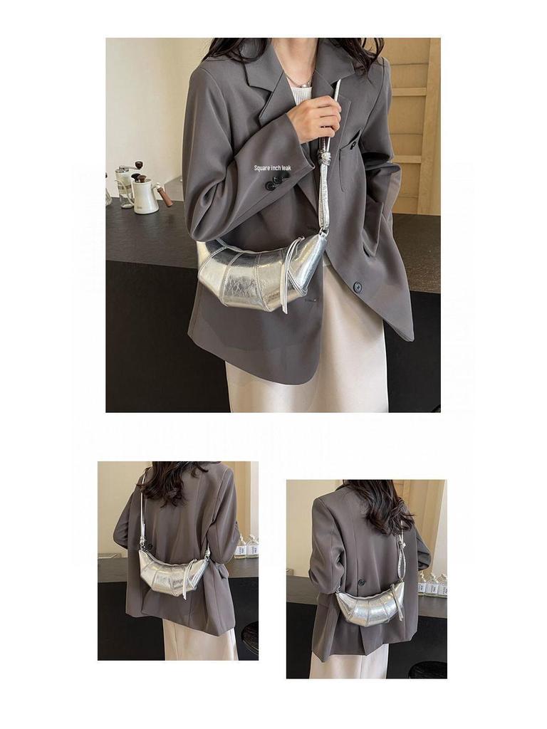 Niche Croissant Summer Women's Casual Simple Crossbody Bag for Daily Commute