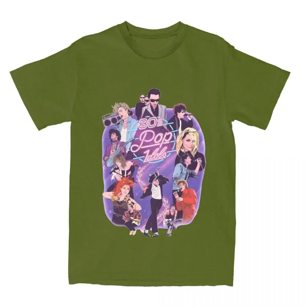 Funny Retro 80s Pop Idols T-Shirts Men Women's  Vintage Nostalgia 90s Popstars Tee Shirt Printed Clothing