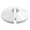 Radiator Pipe Covers Pipe Cover Tube Part Replacement 4pcs Plastic White 200mm Chrome Radiator Versatile Usage