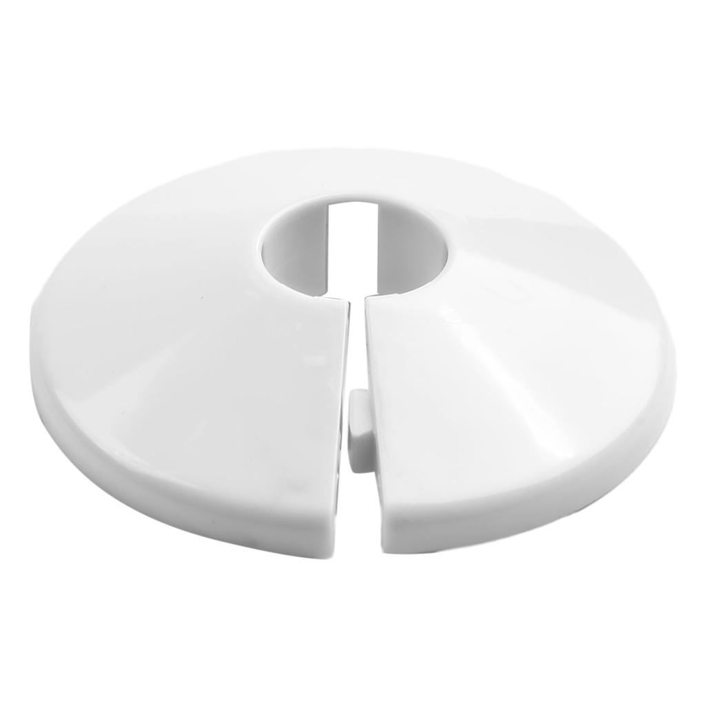 Radiator Pipe Covers Pipe Cover Tube Part Replacement 4pcs Plastic White 200mm Chrome Radiator Versatile Usage