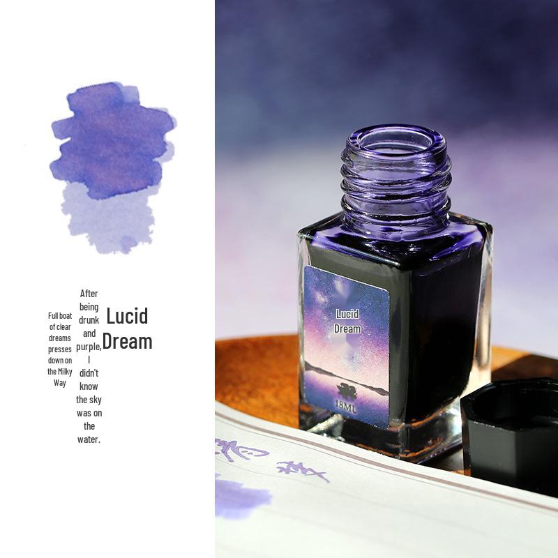 Mojiang 18ml Poetic Fashion Series Fountain Pen Ink for Writing & Drawing - Non-Carbon, Blockage-Free.
