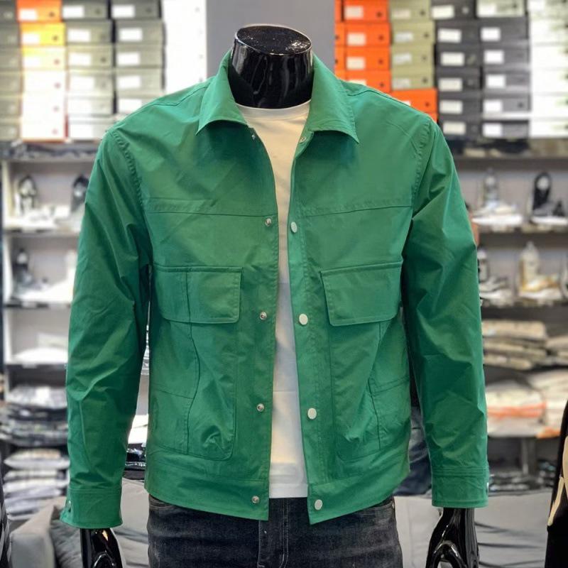 

Мужская повседневная куртка свободного кроя - весна/осень 2023 г., модная рабочая одежда в корейском стиле XL зелёный