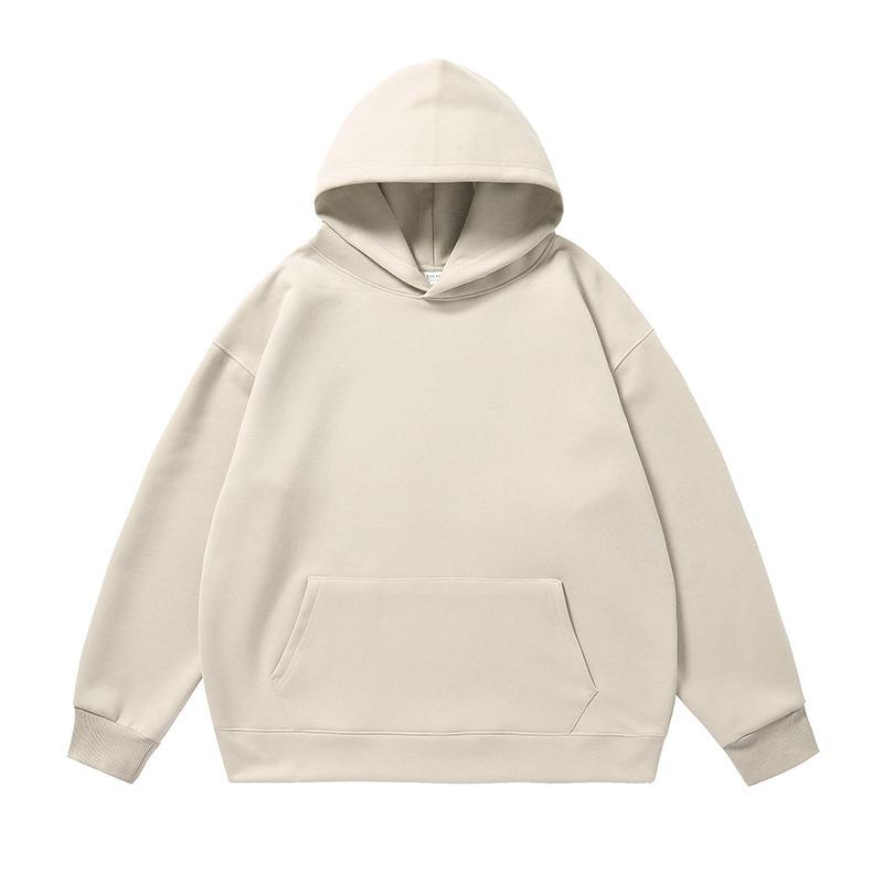 New Men's Clothing Autumn Casual Basic Hooded Solid Color Sweater Sweatpants American Trendy Brand Sports Suit Men