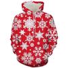 Christmas Men's Hoodie 3D Printed Long-Sleeve Hooded Sweatshirt Fall/Winter Holiday Style Casual Oversized Men's Sweatshirt Top