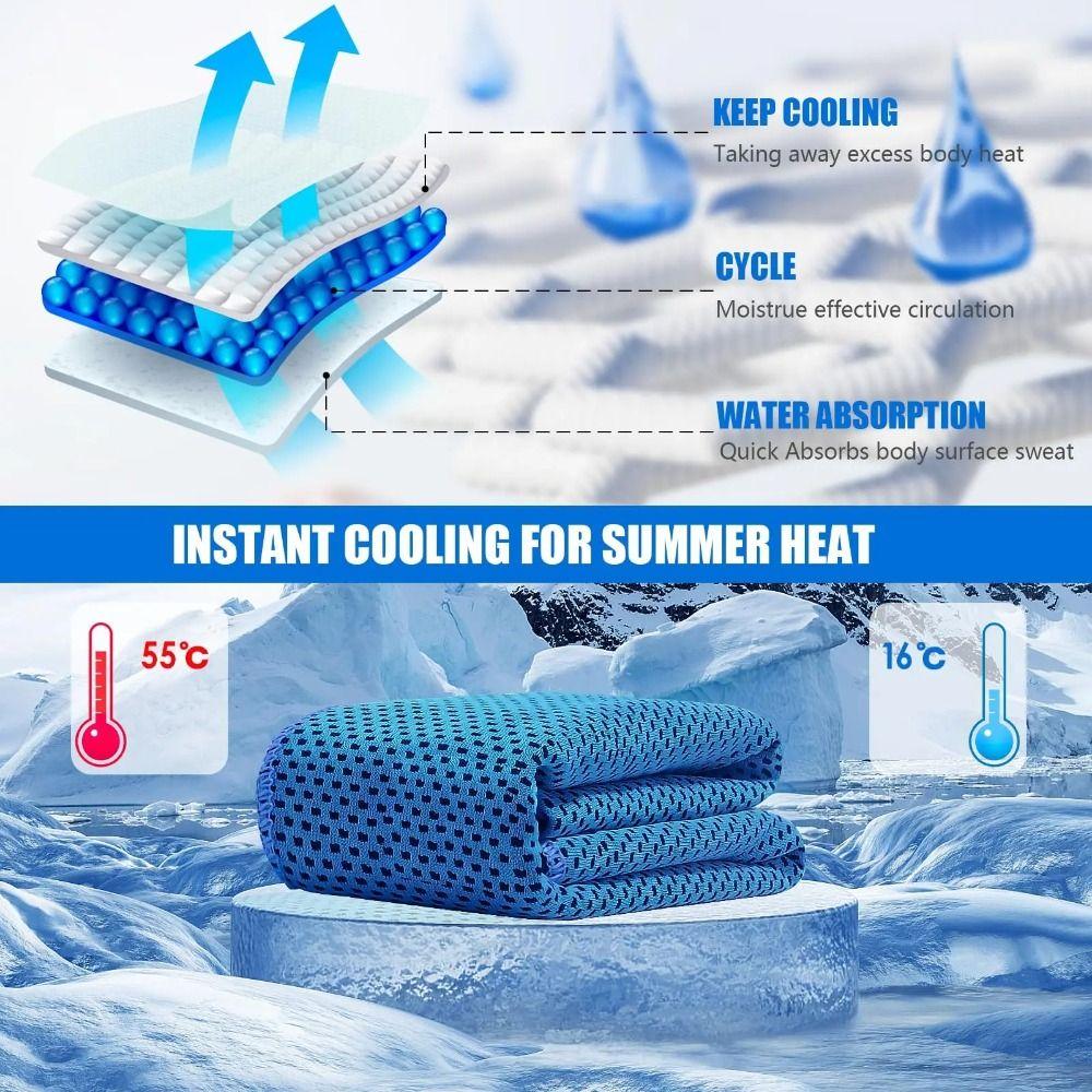 Polyester Quick Dry Towel Soft Microfiber Towel Portable Cooling Towel  Yoga
