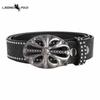 Classic Embossed Color Changing Western Cowboy Belt Buckle Belt Edge Smooth Buckle Personality Belt