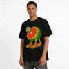 Weird Giraffe Watermelon Print Casual Funny T-Shirt Pure Cotton T-shirt