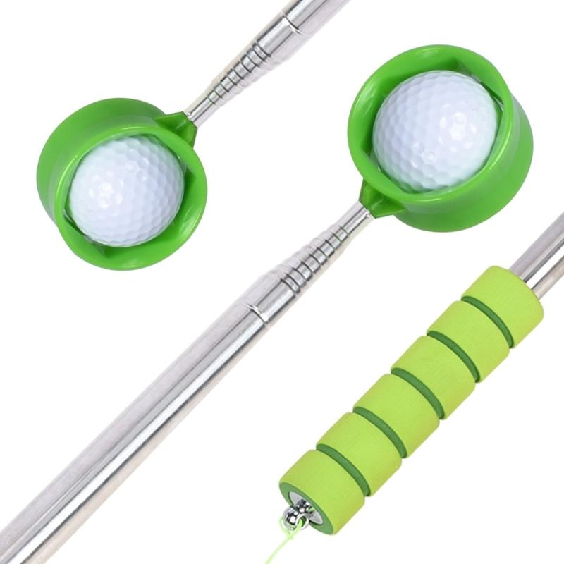 Nerezové zvedáky golfových míčků Teleskopické sběrače golfových míčků Přenosné zvedáky golfových míčků Nástroj pro sběr pro golfisty