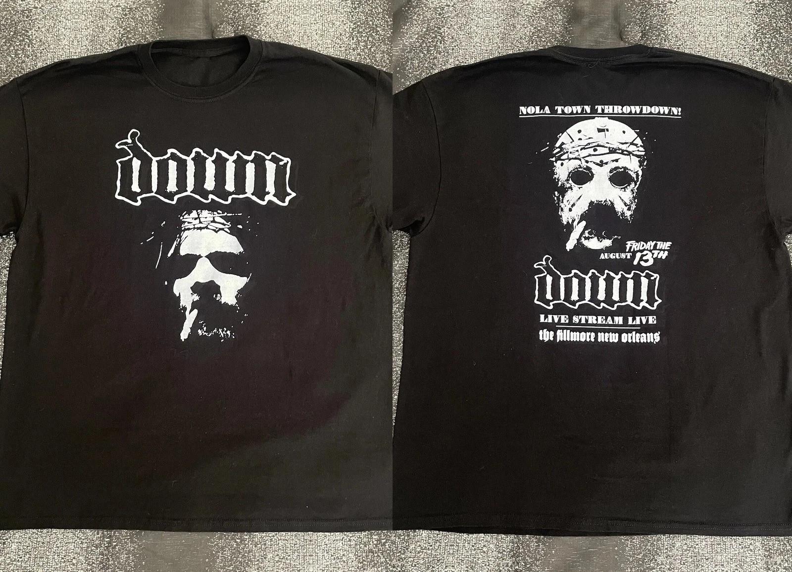 Pantera1 Down Nola Throwdown 2021 Friday 13th Merch Phil Anselmo T-Shirt Reprint XXL