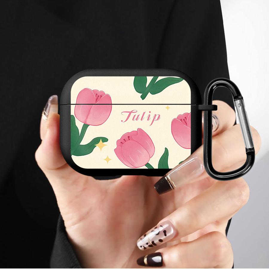Hülle Für Airpods Pro3 Pro 3 2 4 Pro2 1 Weiche Kopfhörerhüllen Abdeckung Blume Rosa Tulpen