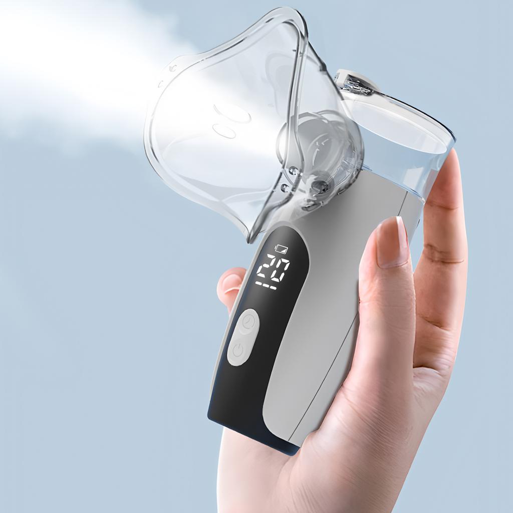 Nebulizator Portabil de Mână cu Plasă Nebulizator Medical Silențios Compresor de Tuse pentru Copii Adulți Mască Inhalator pentru Astm Umidificator