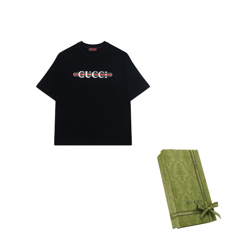Gucci Logo Printed Jersey T Shirt 784361-XJGTE-1152